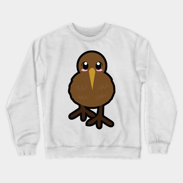 Kiwi Bird Cartoon Style Crewneck Sweatshirt by JaniyaMoriah